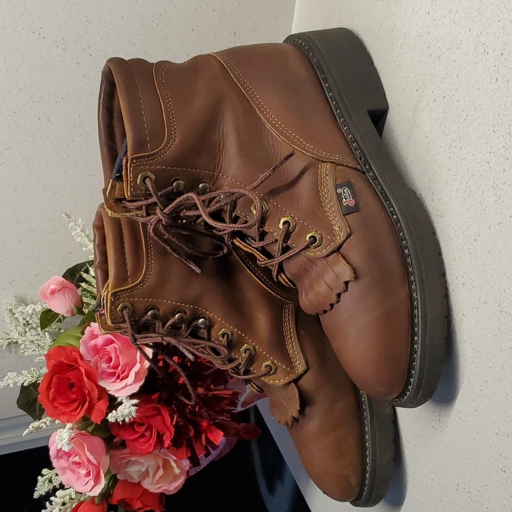 Wms JUSTIN steel-toe boots (sz 6B)